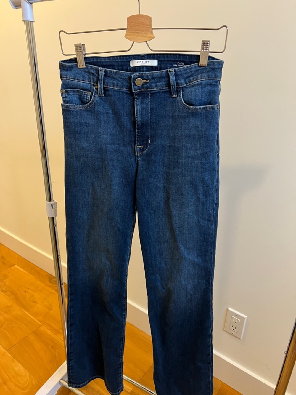 Fidelity Dark Blue Wide Leg Jeans